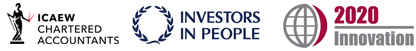Affliate logos: ICAEW | Investors in People | 2020 Innovation